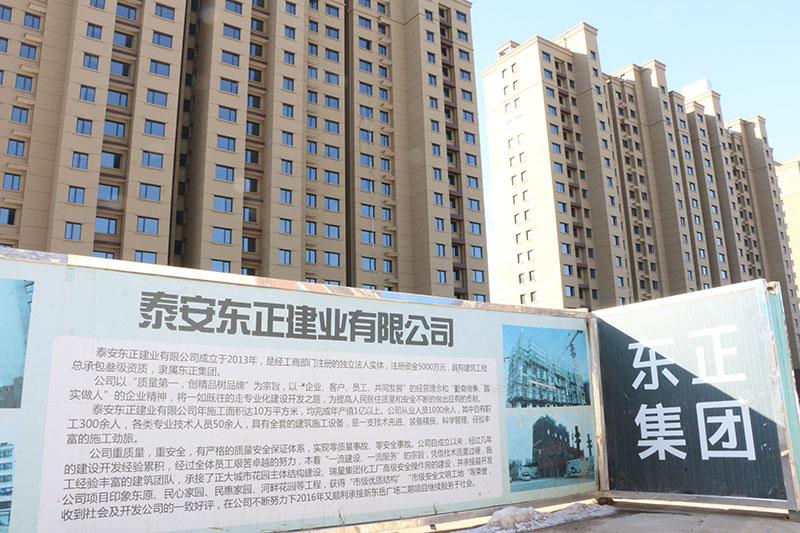 泰安东正建业有限公司新东岳工地年后开工仪式